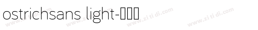 ostrichsans light字体转换